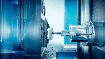 A machine that performs a metal-cutting operation