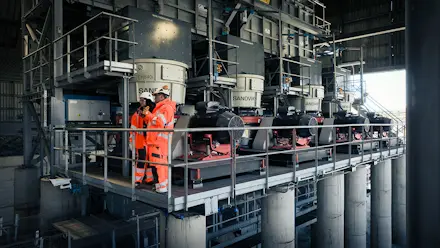 The stationary offering from Sandvik is 100 percent electrified.